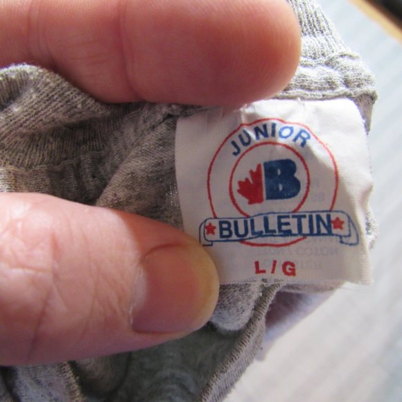 Vintage Expos MLB T-Shirt Sz Boys Large Heather Gray 50/50 Blend Made in Canada - Picture 7 of 8